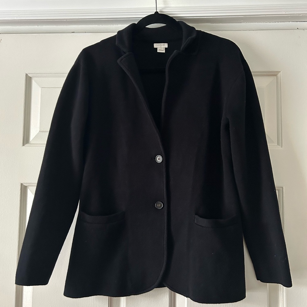 J. Crew Factory Black Single-Breasted Blazer